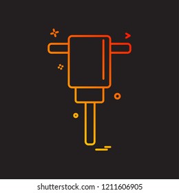 air hammer icon vector design 
