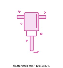air hammer icon vector design 