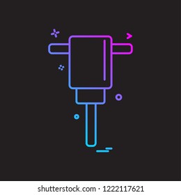 air hammer icon vector design 