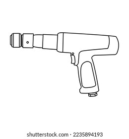 air hammer outline icon logo