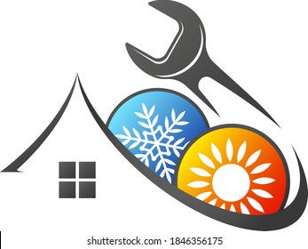 Air heating and cooling system at home service and repair