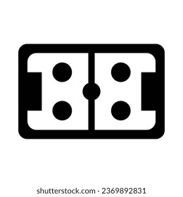 Air Hockey Vector Glyph Icon For Personal And Commercial Use.

