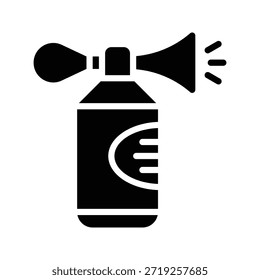 Icono De La Celebración Del Cuerno Del Aire, Ruido Sólido Y Ilustración vectorial Del Partido