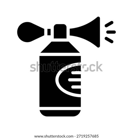 Air Horn Celebration Icon, Solid Noise And Party Vector Illustration