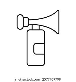 Air horn icon Flat simple outline