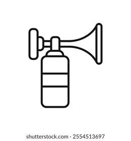 Air horn icon Isolated flat vector in outline