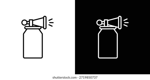 Air Horn Symbol - Linienstil. Symbolvorlagenentwurf