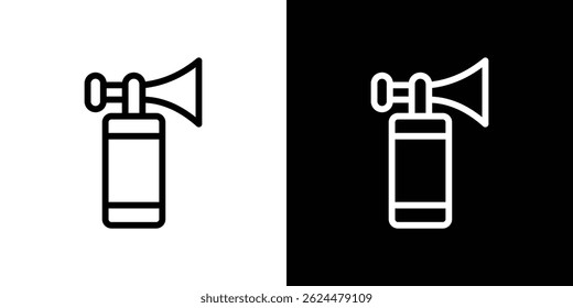 Air horn icon. Logotype vector set