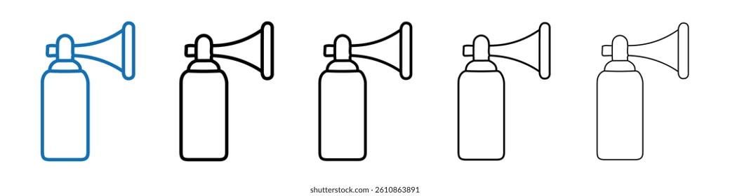Air horn icon Outline vector logo for web ui