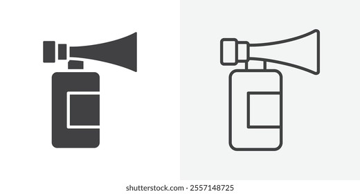 Air horn icon. outlined vector style.