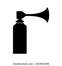 Air horn icon for rescue sos or sports signals isolated on white background. Signal horn symbol, sound signal klaxon. Vector illustration
