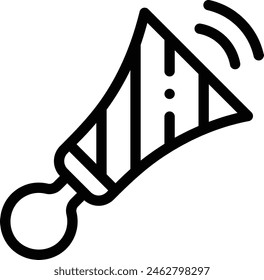 air horn icon. Thin Linear Style Design Isolated On White Background