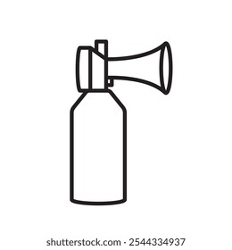 Air horn icon Vector flat thin line illustration