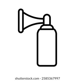 air horn icon Vector illustration in black