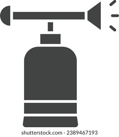 Imagen vectorial del icono del Cuerno de aire. Adecuado para aplicaciones web móviles y medios de impresión.