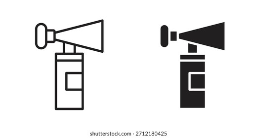 Air horn icon in vector. Logotype
