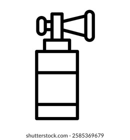 air horn iconVector illustration in black