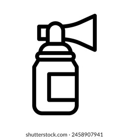 Air horn line icon illustration vector graphic. Simple element illustration vector graphic, suitable for app, websites, and presentations isolated on white background