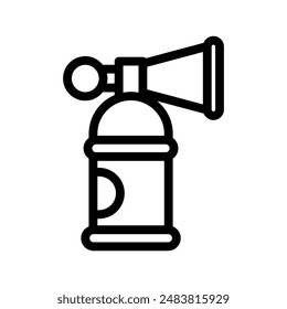 air horn line icon illustration vector graphic. Simple element illustration vector graphic, suitable for app, websites, and presentations isolated on white background