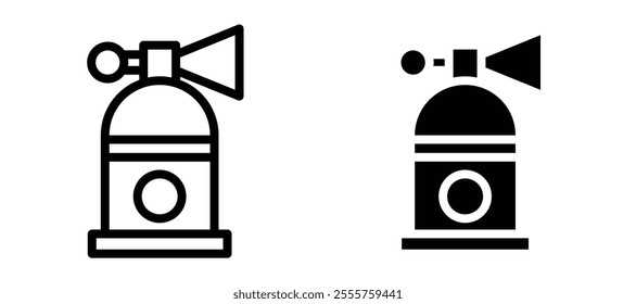 Air horn liner icon vector set.