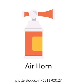 Air Horn Vector  Flat Icon Design illustration. Sports and games  Symbol on White background EPS 10 File