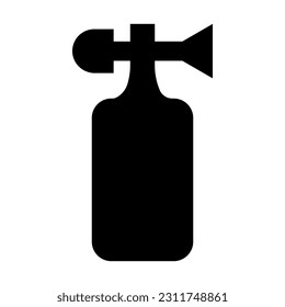 Air Horn Vector Glyph Icon For Personal And Commercial Use.
