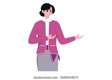 Ilustración de diseño de personajes de Air Hostess Profession