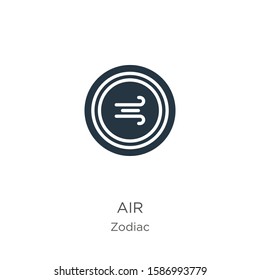 Air icon vector. Trendy flat air icon from zodiac collection isolated on white background. Vector illustration can be used for web and mobile graphic design, logo, eps10