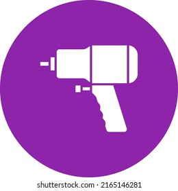 Imagen vectorial del icono Herramientas de impacto aéreo. También se puede utilizar para vehículos. Adecuado para aplicaciones móviles, aplicaciones web y medios impresos.