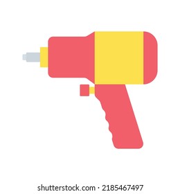 Air Impact Tools icon vector image. Can also be used for Vehicles. Suitable for mobile apps, web apps and print media.