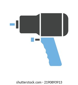 Air Impact Tools icon vector image. Can also be used for Vehicles. Suitable for mobile apps, web apps and print media.