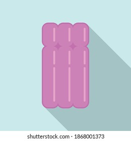 Air inflatable mattress icon. Flat illustration of air inflatable mattress vector icon for web design
