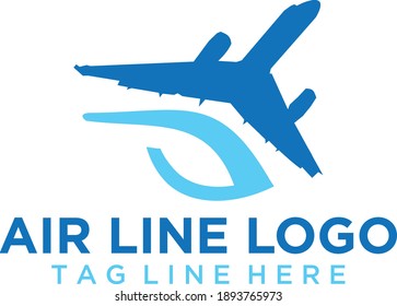 Air Line Logo Design Template 