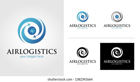 Air Logistic Logo Template Set