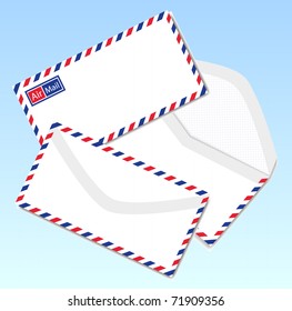 Air mail envelope.