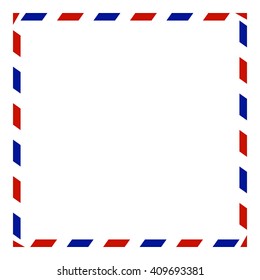 Air mail envelope, isolated on white background, vector illustration.