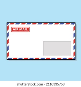 air mail flat vector, post stampt, air mail frame, air mail with stamp, par avion mail,  airmail envelope with letter vector, message, mockup templete