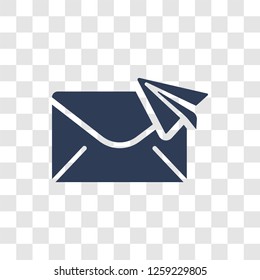 Air mail icon. Trendy Air mail logo concept on transparent background from Delivery and logistics collection