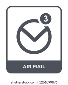 air mail icon vector on white background, air mail trendy filled icons from Delivery and logistic collection, air mail simple element illustration