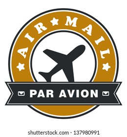 Air mail label