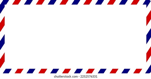 air mail postcard frame with copy space for your text or design