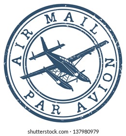 Air mail stamp