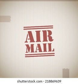 Air mail stamp