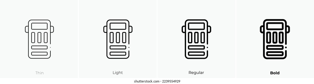 air mattress icon. Thin, Light Regular And Bold style design isolated on white background