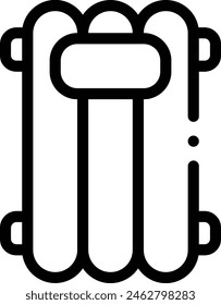 air mattress icon. Thin Linear Style Design Isolated On White Background