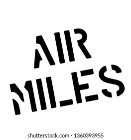 AIR MILES stamp on white