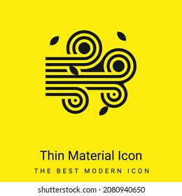 Icono de material amarillo brillante mínimo