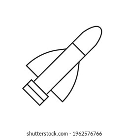 Air missile icon design. vector illustration