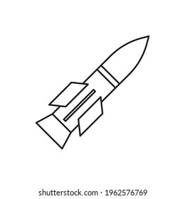 Air missile icon design. vector illustration