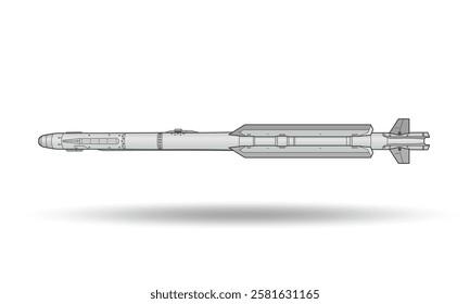 Air to air missile with shadow